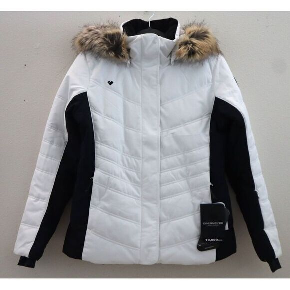 Obermeyer 11225 Women's Sz 6 White Tuscany II Insulated Winter Coat Jacket - Picture 1 of 16